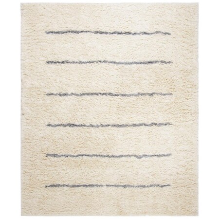 Safavieh 4 x 6 ft. Kenya Hand Knotted Rectangle Area Rug Ivory & Grey KNY750F-4
